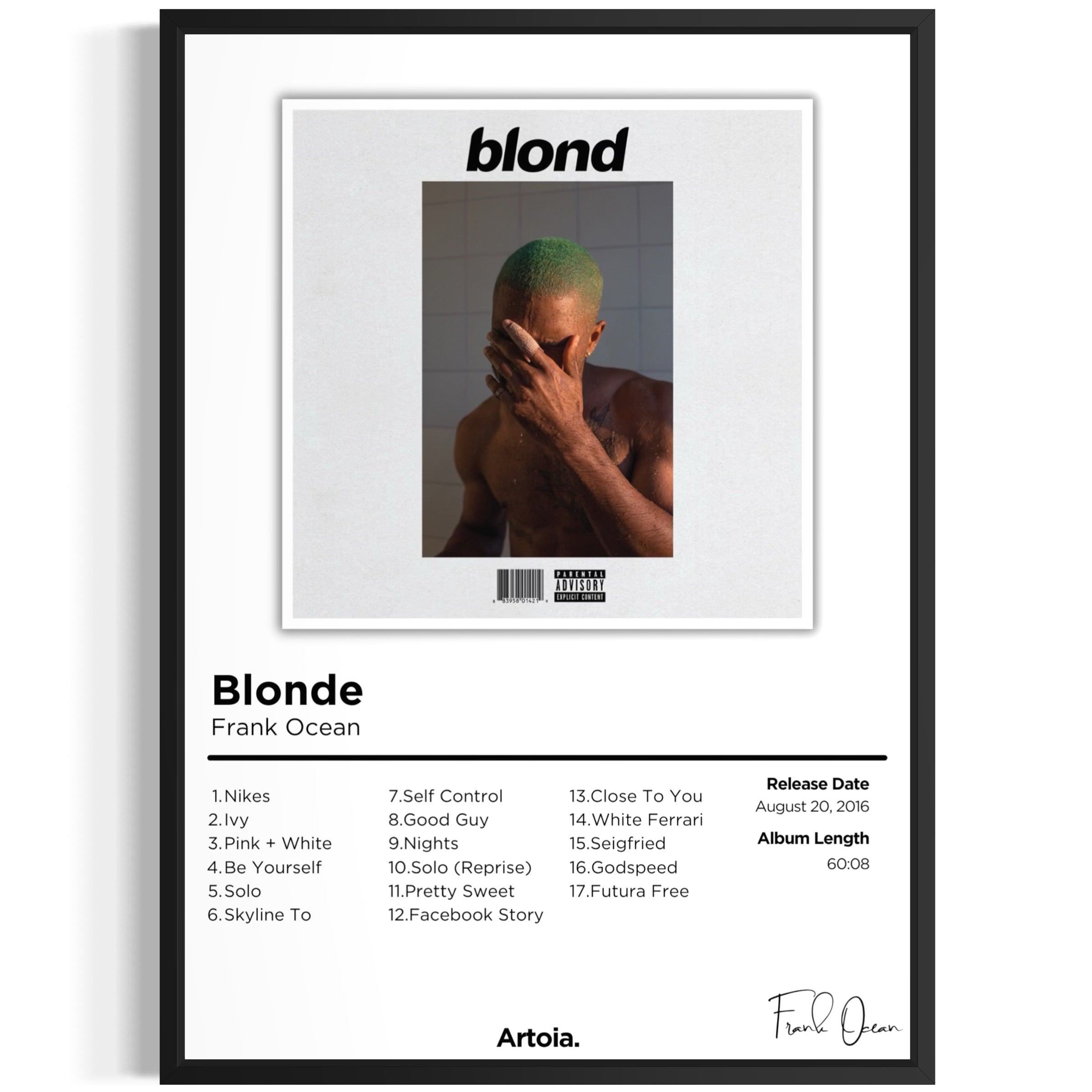 Frank Ocean - Blonde – Artoia
